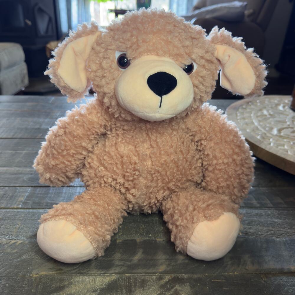 Pink Fuzzy Soft Plush‎ Puppy Manhattan Toy Company 15" Stuffed Animal